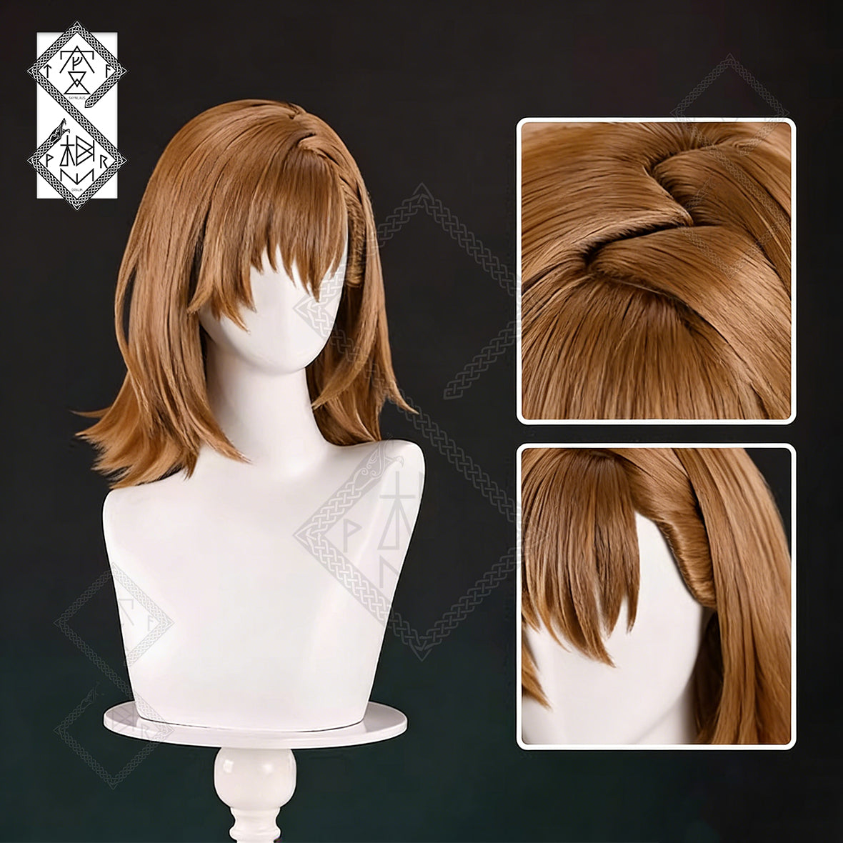 A Certain Scientific Railgun Misaka Mikoto Cosplay Wig – Toaru Kagaku no Railgun Anime Wig | Brown Short Wig with Bangs | Heat Resistant Synthetic Hair for Halloween Costume