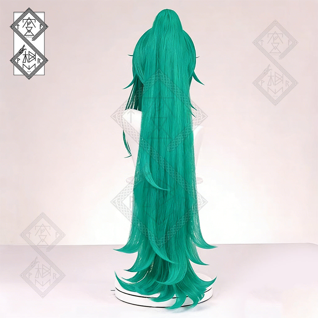 Arknights Hoshiguma Cosplay Wig – Ponytail Anime Wig | Realistic Cosplay Hair Heat Resistant Synthetic Wig for Halloween