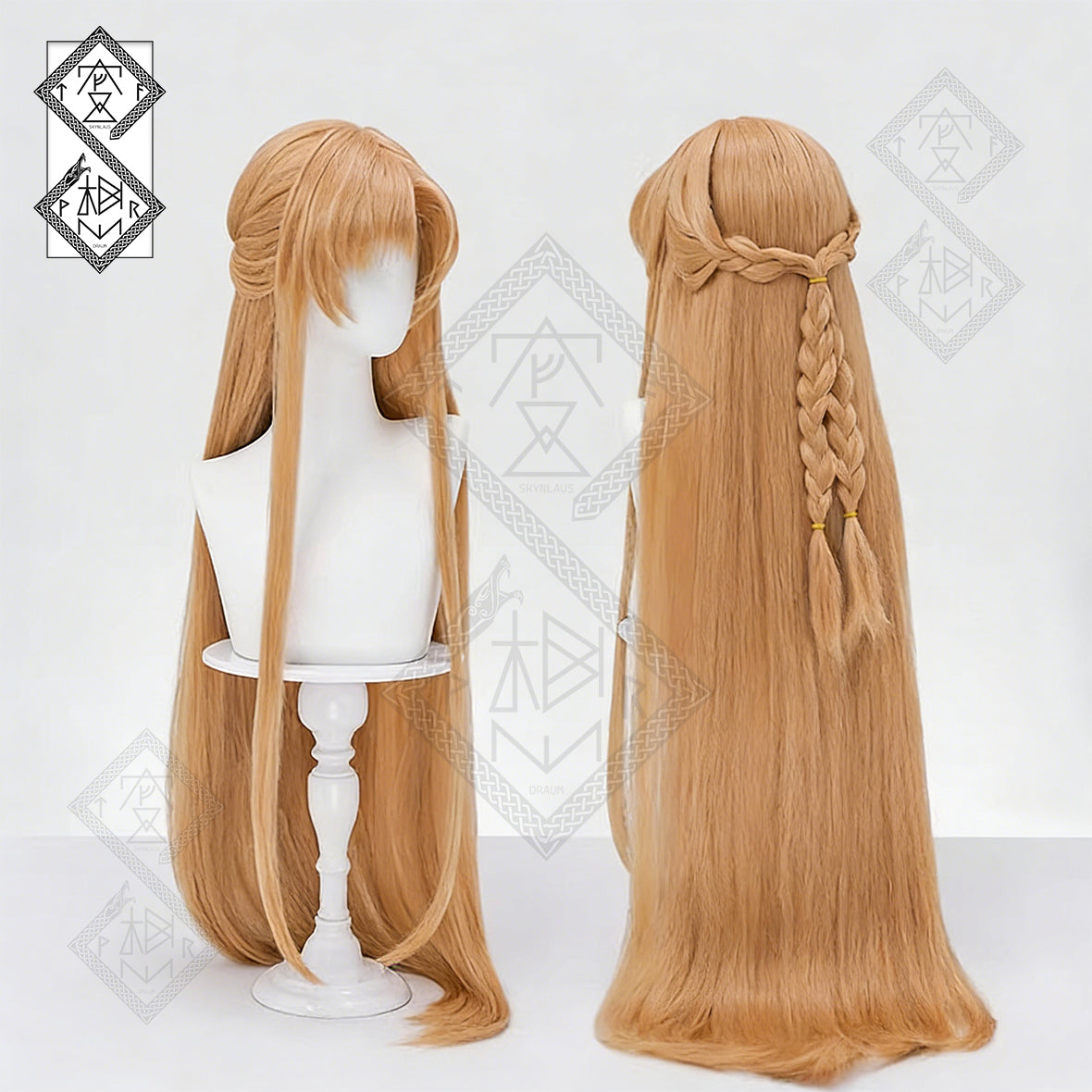 Sword Art Online Asuna Cosplay Wig – Goddess Stacia Long Braided Anime Wig (Elf Prisoner Outfit Wig Ver.2)