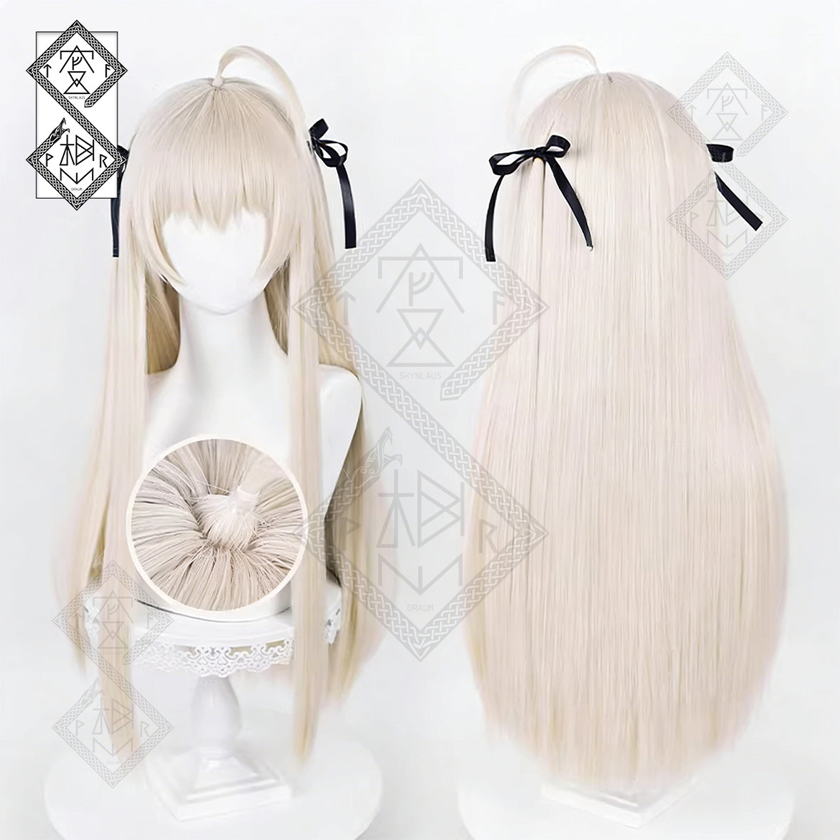 Sora Kasugano Cosplay Wig – Ribbon Twin Tails Custom Color Heat Resistant | Yosuga no Sora(Loose Hair Style)