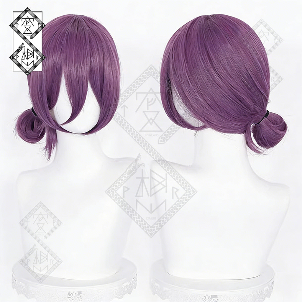 Chainsaw Man Reze Cosplay Wig – Purple Braid Anime Hair Wig (3 Versions) Ver.1
