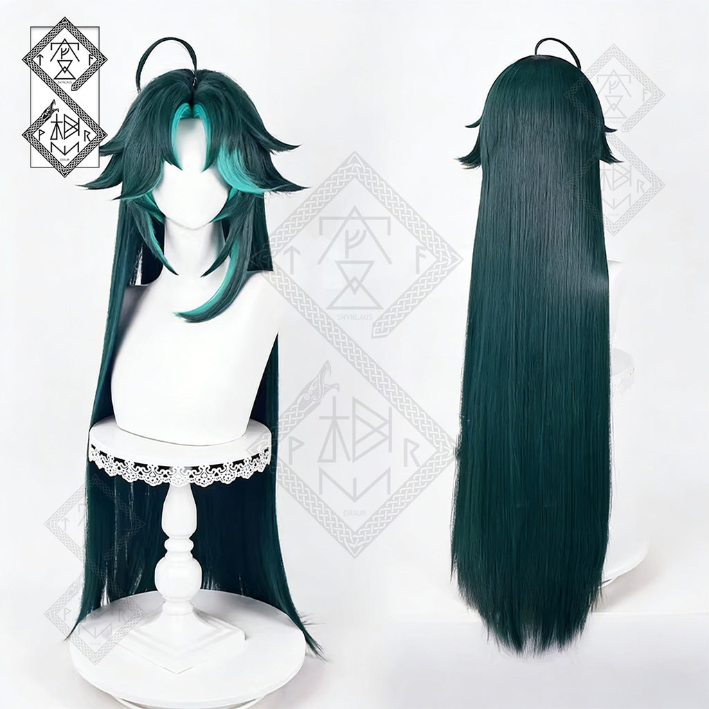 Xiao Cosplay Wig – Genshin Impact Long Anime Wig Heat Resistant Styled Hair (Special Color Available)Ver.1