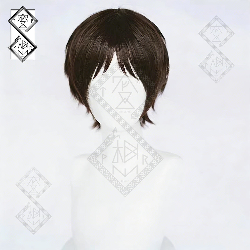 Eren Yeager Mikasa Ackerman Cosplay Wig – Smooth Easy Style Anime Hair Attack on Titan(Ver.1 Eren Wig)