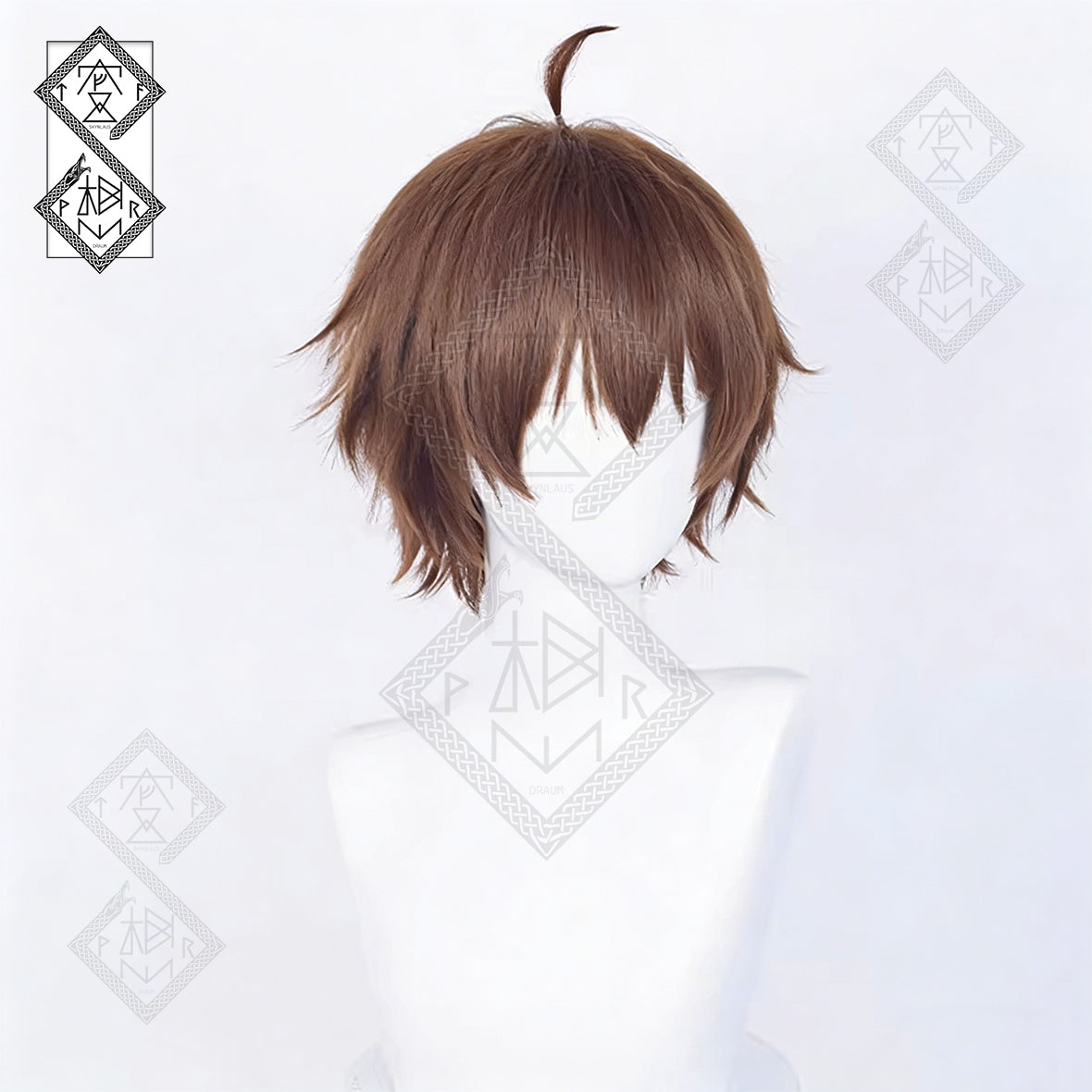 Love, Chunibyo & Other Delusions! Yuuta Togashi Cosplay Wig – Fluffy Top, Dark Brown Hair(Ver.1 Fluffy Top)