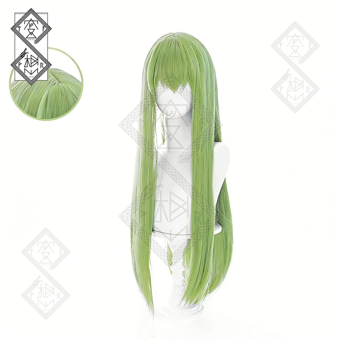 FGO Enkidu Wig | Fate Grand Order Cosplay Wig | C.C. Code Geass, Tushan Rongrong Anime Wig | Heat Resistant Synthetic Hair
