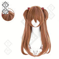 Asuka Langley Cosplay Wig – Neon Genesis Evangelion Mixed Fiber Anime Hair(Ver.2 Triangular Scalp Top Version)