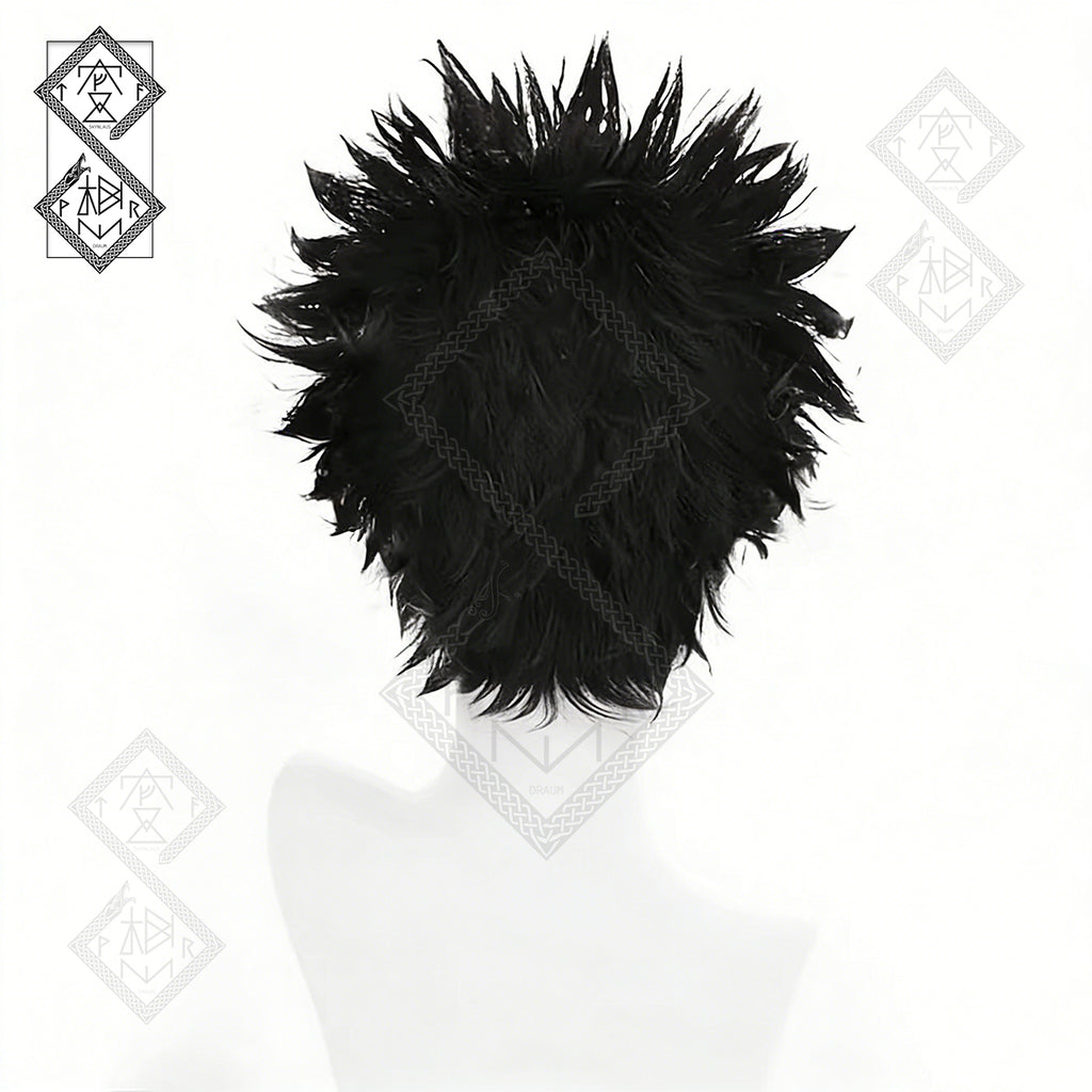 Obito Uchiha Cosplay Wig Naruto | Spiky Anime Wig | Heat Resistant Synthetic Hair