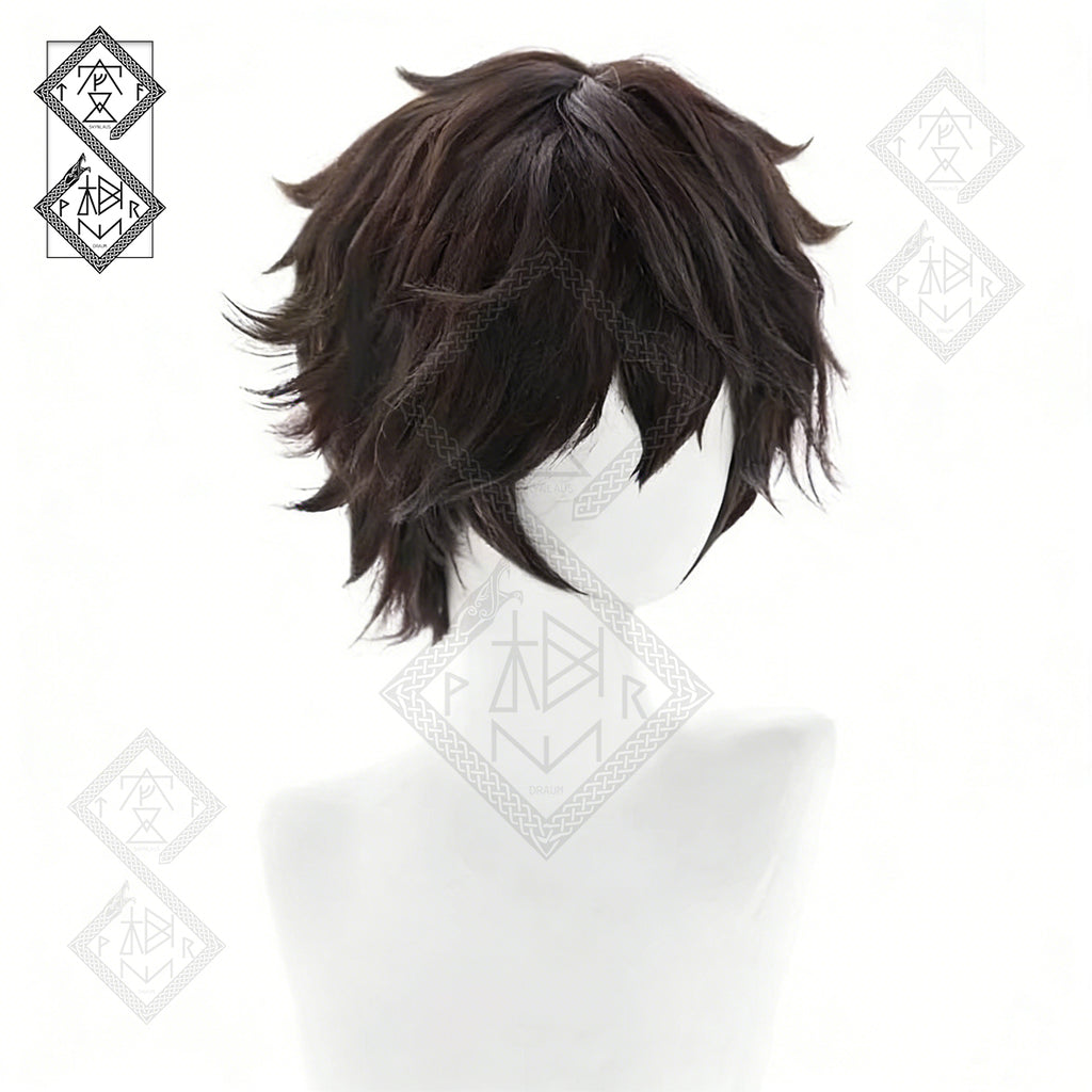 Persona 5 Joker Wig Ren Amamiya Akira Kurusu Cosplay Wig Short Black Layered Hair Halloween Anime Costume Wig