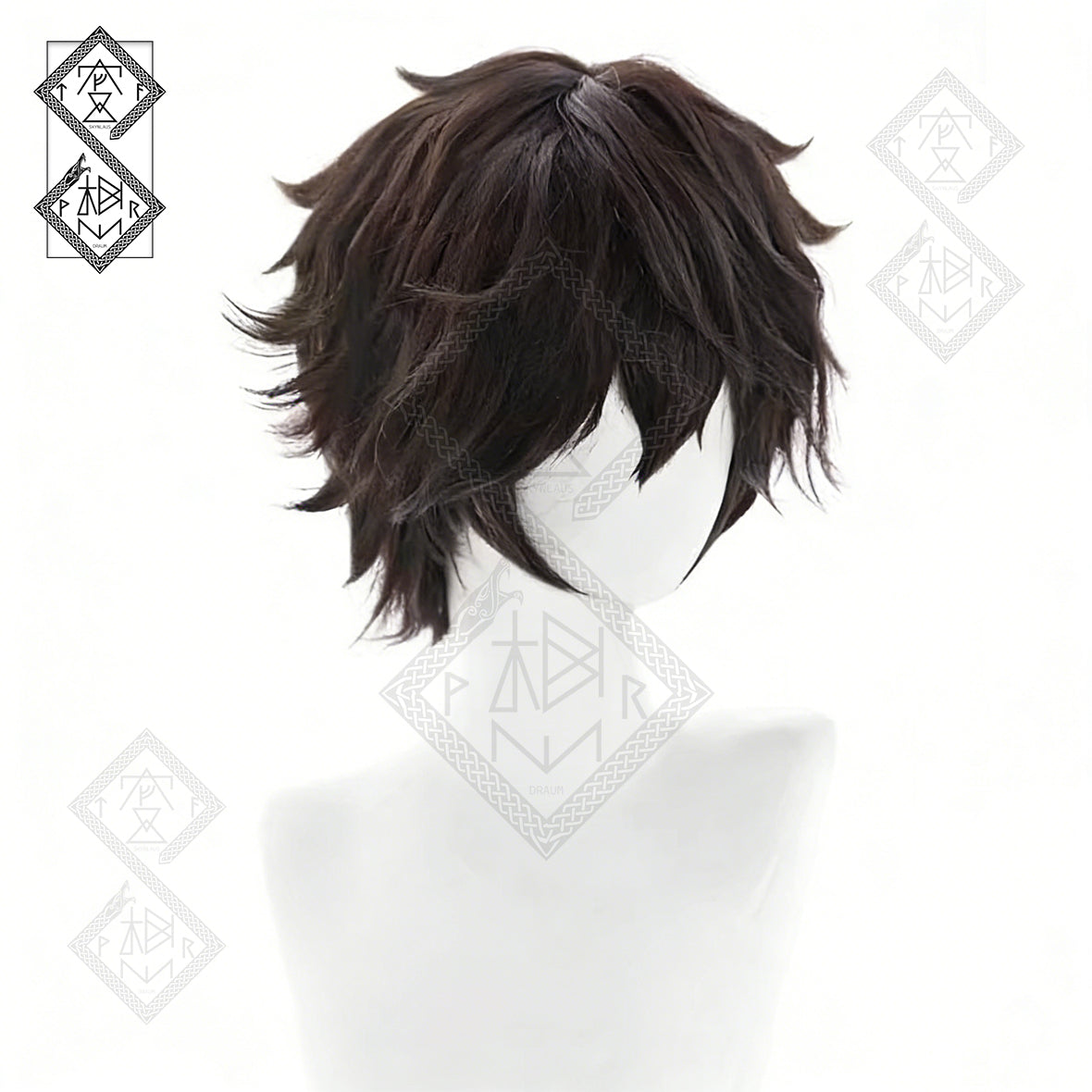 Persona 5 Joker Wig Ren Amamiya Akira Kurusu Cosplay Wig Short Black Layered Hair Halloween Anime Costume Wig