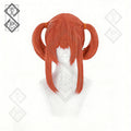 Gintama Kagura Cosplay Wig – Short Natural Hair, Heat Resistant Anime Costume Wig, With Hair Bun Accessory(Ver.3 Updo Wig Only)