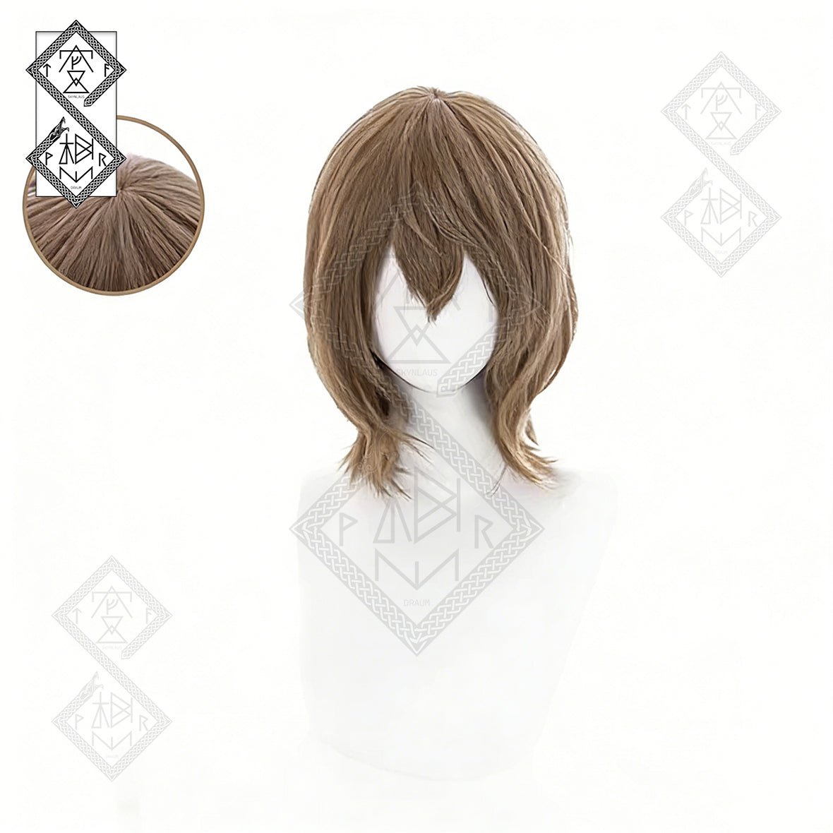 Persona 5 Goro Akechi Cosplay Wig – Pre-Styled Anime Wig Synthetic Hair Heat Resistant for Halloween & Conventions