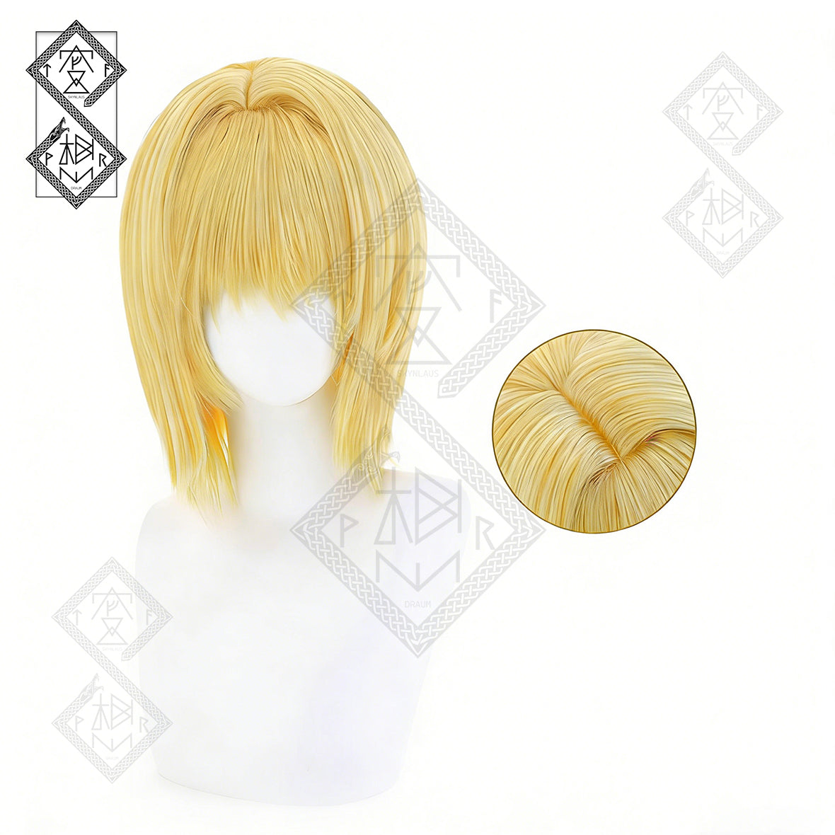 Hunter x Hunter Kurapika Cosplay Wig Anime Wig Heat Resistant Synthetic Hair for Halloween Costume Party