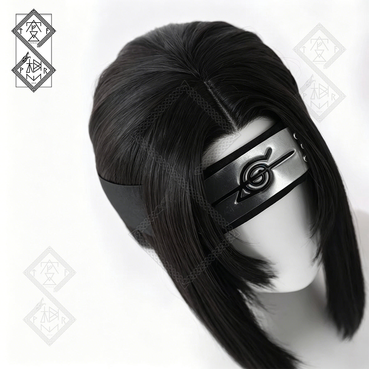 Naruto Itachi Uchiha Cosplay Wig Black Short Anime Wig Heat Resistant Halloween Costume Wig Kuroh Yatogami Style