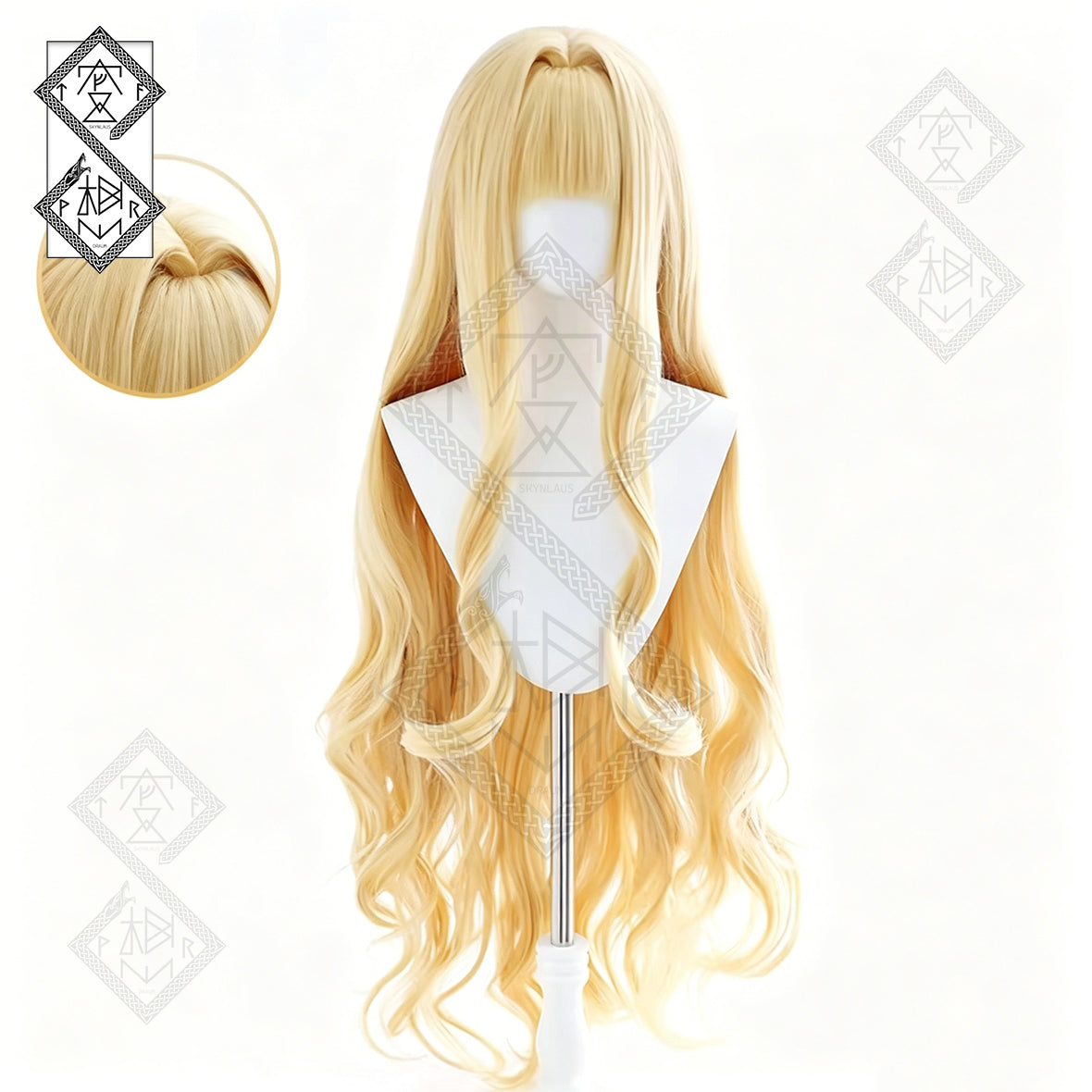 Shugo Chara! Rima Mashiro Cosplay Wig – Exclusive Color Anime Twin Ponytails Blonde Curly Wig for Women Halloween Costume