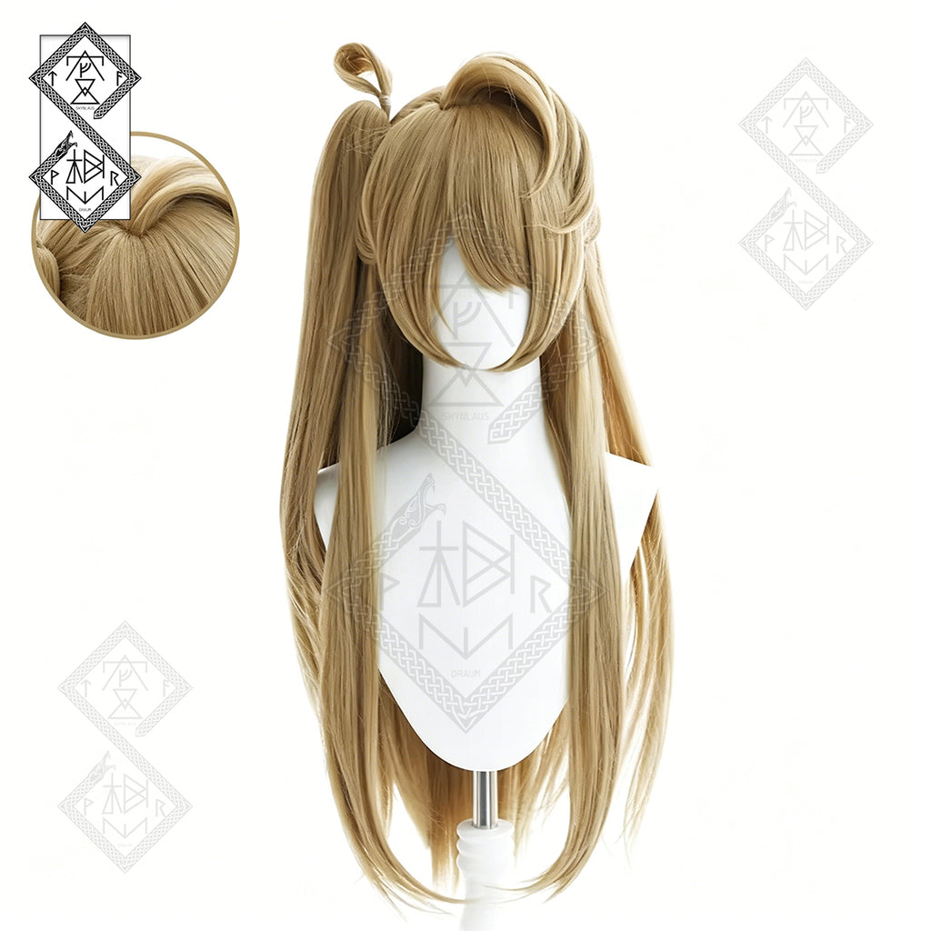 Love Live! Kotori Minami Cosplay Wig with Bun Anime Wig Heat Resistant Synthetic Hair