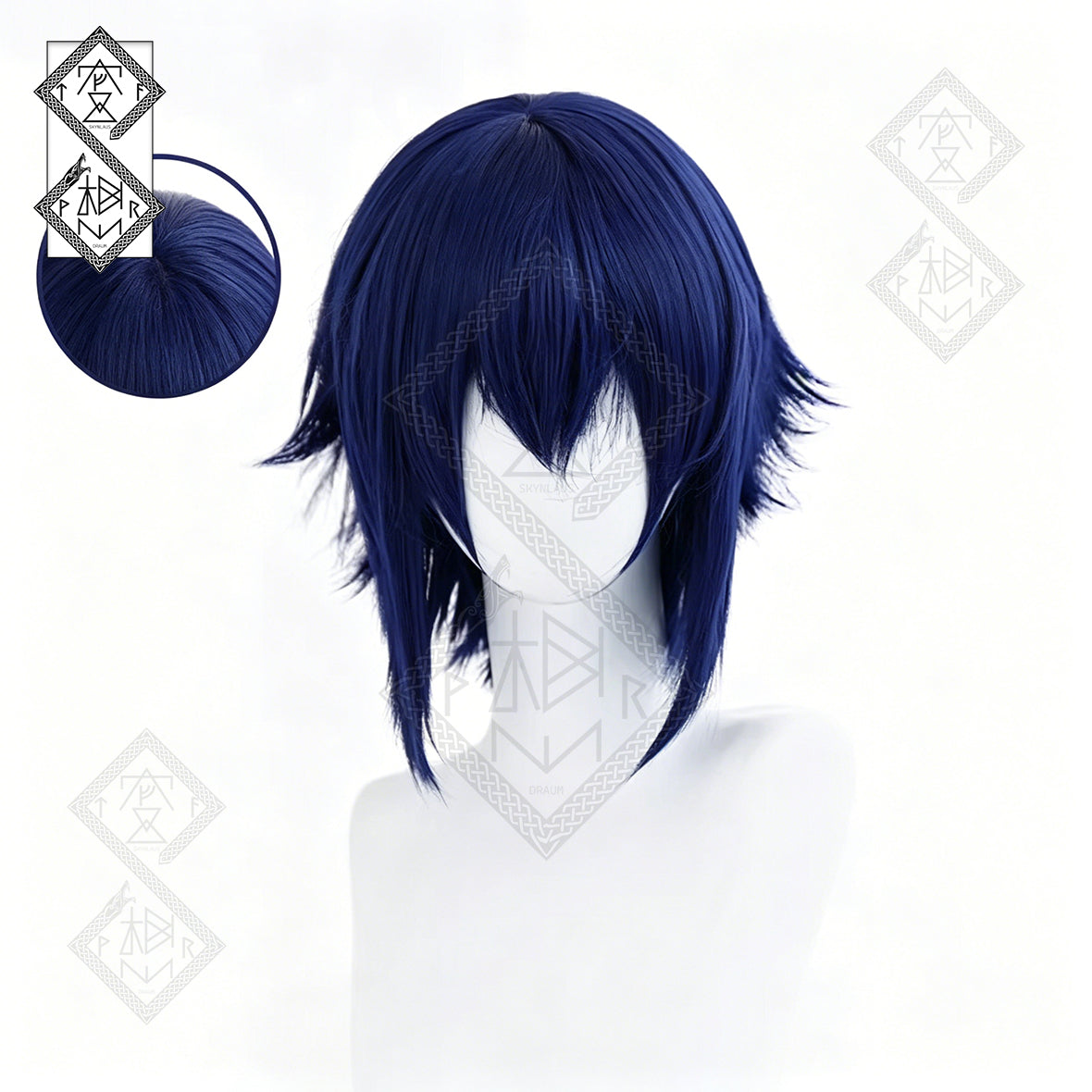 Shugo Chara! Ikuto Tsukiyomi Cosplay Wig Yoru Anime Blue Wig Heat Resistant Synthetic Hair