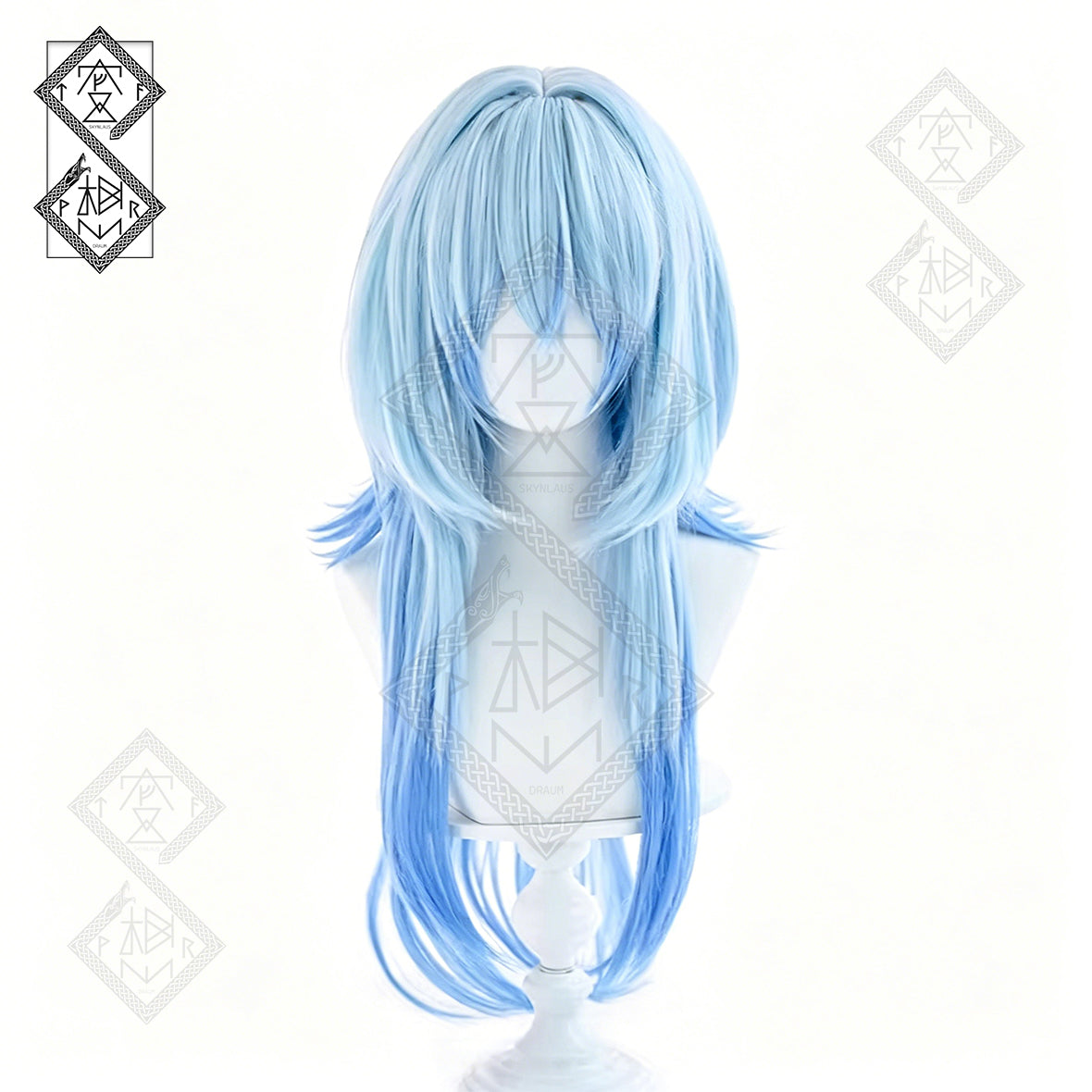 Shorekeeper Cosplay Wig Wuthering Waves Gradient Anime Wig Long Synthetic Hair Heat Resistant
