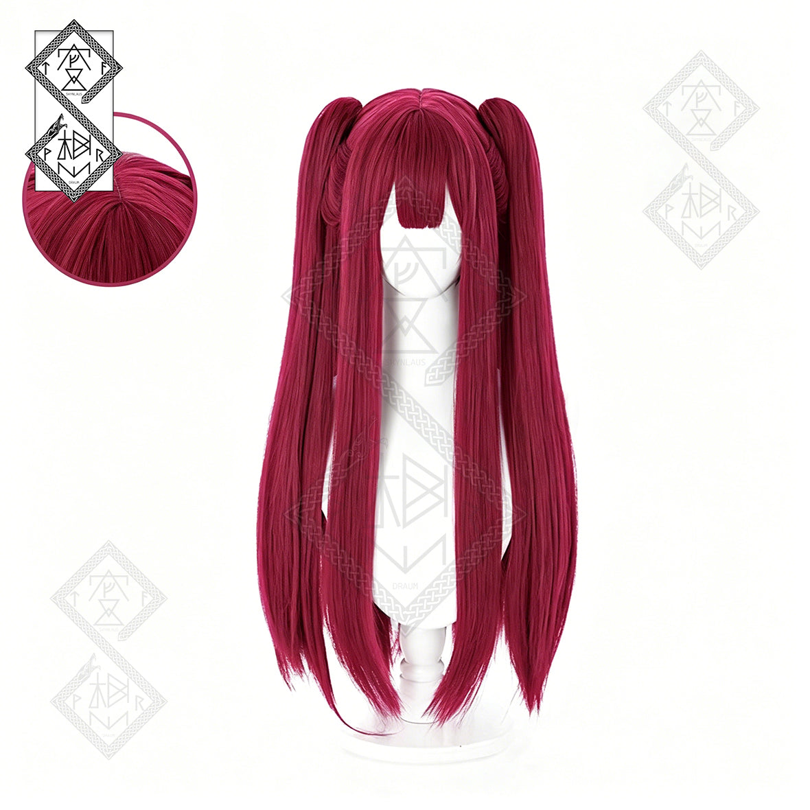 Marin Kitagawa Cosplay Wig My Dress-Up Darling Devil Succubus Pink Blonde Twin Tail Anime Wig Heat Resistant Synthetic Hair
