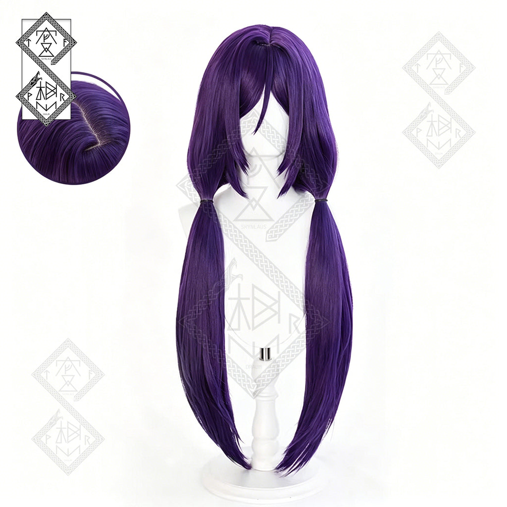 Love Live! Nozomi Tojo Cosplay Wig Heat Resistant Synthetic Anime Wig Long Purple Hair Pre-Styled Realistic Costume Wig