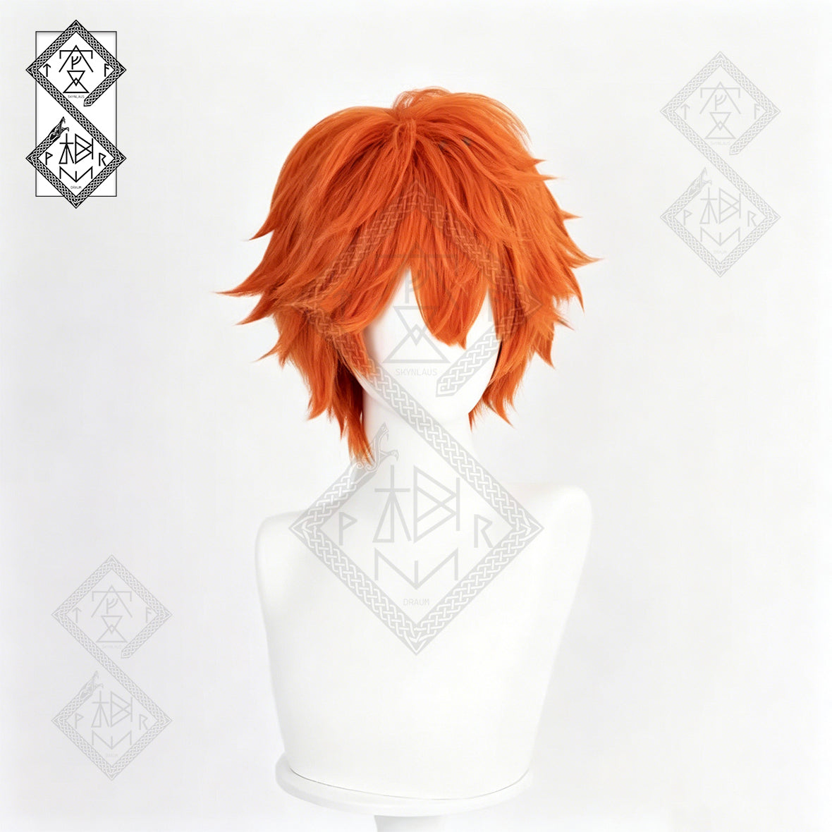 Nick Wilde Cosplay Wig Set – Zootopia 2 Inspired Fox Hair Wig with Ears & Wolf Tail Costume Accessories for Halloween & Comic Con(Ver.1 Short Style)