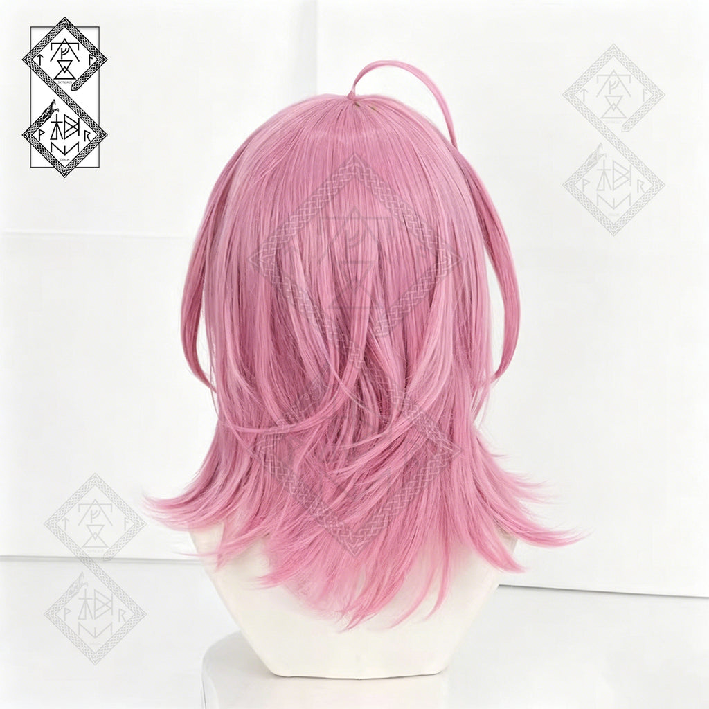 Shugo Chara Amu Hinamori Cosplay Wig Pink Clip-On Twin Ponytails Anime Wig(Ver.2 Double Pigtail Style)