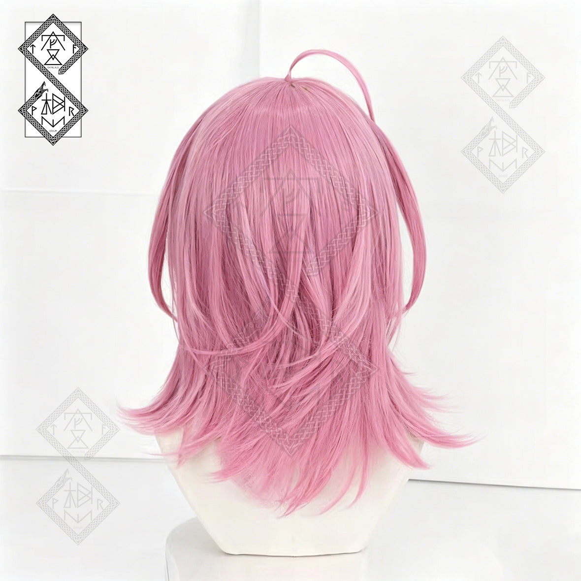 Shugo Chara Amu Hinamori Cosplay Wig Pink Clip-On Twin Ponytails Anime Wig(Ver.2 Double Pigtail Style)